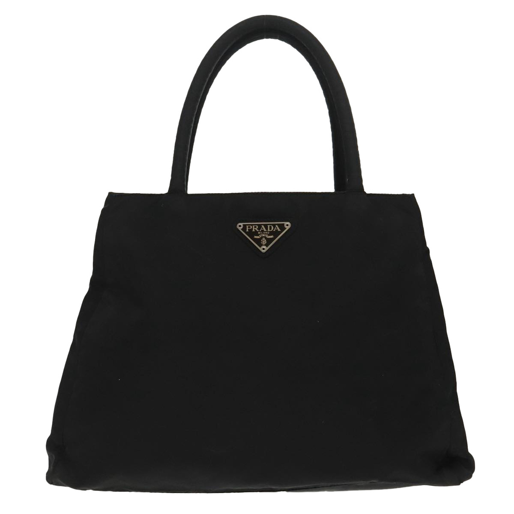 PRADA Hand Bag Nylon Black Silver Auth 97691 - Picture 13 of 16